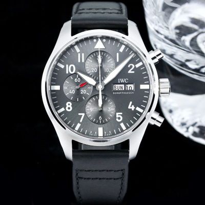 TW Factory IWC Pilot Series IW378003 Silver Steel Case Diameter 43mm Watch